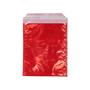 JAM Paper 6.25 x 7.875 Open End Foil Envelopes with Self-Adhesive Closure, Red Iridescent, 100/Pack (01323279B)