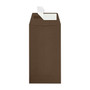 JAM Paper #7 Coin Envelopes, Peel & Press, Chocolate, 3 1/2 x 6 1/2, 250 Pack (7CO-25-250)