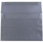 JAM Paper A8 Metallic Invitation Envelopes, 5.5 x 8.125, Stardream Anthracite Black, 50/Pack (9846I)