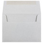 JAM Paper A6 Passport Invitation Envelopes, 4.75 x 6.5, Granite Silver Recycled, 50/Pack (71185I)