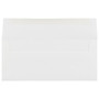 JAM Paper Strathmore Open End #10 Business Envelope, 4 1/8" x 9 1/2", Bright White Wove, 50/Pack (64933I)
