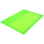 JAM Paper® Plastic Envelopes with Hook & Loop Closure, 9.75 x 13 with 1 Inch Expansion, Lime Green, 12/Pack (218V1LI)