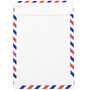 JAM Paper 6 x 9 Airmail Open End Catalog Envelopes, White, 50/Pack (1430743I)