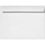 LUX Moistenable Glue Booklet Envelopes, 7" x 10", Bright White, 50/Pack (12237-50)