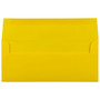 JAM Paper Open End #10 Business Envelope, 4 1/8" x 9 1/2", Yellow, 50/Pack (15859I)