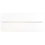 JAM Paper Open End #10 Business Envelope, 4 1/8" x 9 1/2", White and Silver, 50/Pack (95157I)