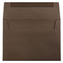 JAM Paper A7 Invitation Envelopes, 5.25 x 7.25, Chocolate Brown Recycled, 25/Pack (233711)