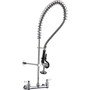 Elkay Commercial 8" Centerset Wall Mount Faucet 44" Flexible Hose with 1.6 GPM Spray Head (LK943C)