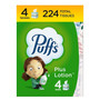 Puffs Plus Lotion Facial Tissue, 2-ply, 56 Tissues/Box, 24 Boxes/Carton (34899_1)