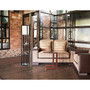 Simple Designs Incandescent Etagere Floor Lamp, Black (LF1014-BLK)