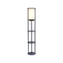 Simple Designs 62.5" Matte Navy Floor Lamp with Cylindrical Shade (LF2010-NAV)