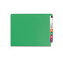 Smead Colored End Tab File Folder, Shelf-Master Reinforced Straight-Cut Tab, Letter Size, Green, 100/Box (25110)