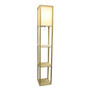 Simple Designs Incandescent Floor Lamp, Tan (LF1014-TAN)