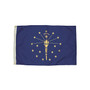 Flagzone Indiana Flag with Heading and Grommets, 3' x 5', Each (65dd3e71e8837636b11c3e0c_ud)