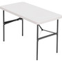 Banquet Folding Table, Rectangular, Radius Edge, 48 x 24 x 29, Platinum/Charcoal (65dd3e84e8837636b11c3ebb_ud)