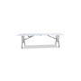 Iceberg Bifold Resin Folding Table, Rectangular, 94.5" x 29.9" x 30", White Granite Top, 2/Pack (ICE61273)