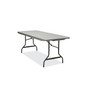 Iceberg IndestrucTable Commercial Folding Table, Rectangular, 72" x 30" x 29", Charcoal Top (ICE65527)