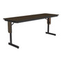 Correll Folding Table, 72" x 24", Black/Walnut (SP2472TF-01)