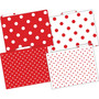 Barker Creek File Folder Set, 1/3-Cut Tab, Letter Size, Red & White Dot, 24/Set (4392)