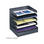 Safco 5-Compartments Steel File Organizer, Black (3127BL)