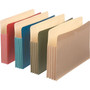 Pendaflex Earthwise 100% Recycled Reinforced File Pocket, 3 1/2" Expansion, Letter Size, Assorted, 4/Pack (90164)