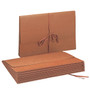 Smead 30% Recycled Reinforced File Pocket, 5 1/4" Expansion, Clear Envelopes, 10/Box (71076BX)