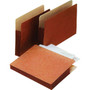 Pendaflex 100% Recycled Reinforced File Pocket, 3 1/2" Expansion, Legal Size, Redrope, 25/Box (E1526E_1)