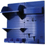 Wall Control Craft Center Pegboard Organizer Kit, Blue Tool Board and Blue Accessories (30-CC-200 BUBU)