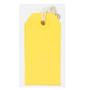 JAM PAPER Gift Tags with String, Small, 3 1/4 x 1 5/8, Yellow, 10/pack (CA8142227)