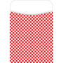 Barker Creek Library Pocket, Red Check Design, 30/Pack (65dd431ce8837636b11c6669_ud)
