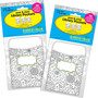 Barker Creek Color Me! In My Garden Peel & Stick Library Pockets, Multi-Design Set, 60/Set (BC3846)