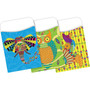 Barker Creek Boho Library Pockets, Assorted Designs, 90/Set (4072)