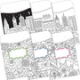 Barker Creek Color Me! Peel & Stick Library Pockets, Multi Design Set, 60/Set (4138_1)