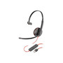 Poly Blackwire C3210 USB-A Mono Computer Headset, Unified Communcations Certified (80S01A6)