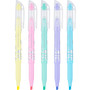 Pilot FriXion Light Pastel Erasable Highlighters, Chisel Tip, Assorted Ink, 5/Pack (46543)