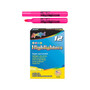 Liqui-Mark Tank Fluorescent Highlighter, Chisel Tip, Pink, Dozen (60622)