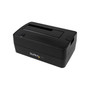 StarTech 2.5"/3.5" USB 3.1 External SATA Hard Drive Enclosure, SSD & HDD, Black (SDOCKU313)