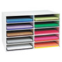 Pacon Classroom Construction Paper Storage, 26 7/8" x 16 7/8" x 18 1/2", White (PAC001316)