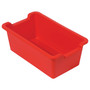 Deflect-O Polypropylene Storage Bin, 5.06" x 13.24" x 8.05", Red (39510RED)