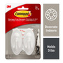 Command™ Medium Quartz Terrace Hook, 2 Hooks (17086QES)