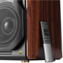 Edifier 156-Watt RMS Amplified Wireless Bluetooth Bookshelf Speaker System, Brown (4004421)