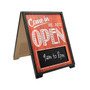 Excello Global Products Open/Closed Outdoor A-Frame Sidewalk Sign, 13" x 17", Multicolor (EGP-HD-0209)