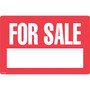 Cosco For Sale Signs 12"L x 8"H, Red with White Text, 2/Pk (098009PK2)
