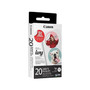Canon ZINK Precut Circle Sticker Paper, 2" x 3", 10 Sheets/Pack, 2 Packs/Carton (4967C001)