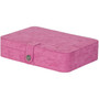 Mele & Co. Maria Plush Fabric Jewelry Box with Twenty-Four Sections in Pink (65dd4df2e8837636b11cd234_ud)