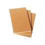 Moleskine Cahier Journal, 5" x 8.25", Narrow Ruled, Kraft, 80 Pages, 3/Pack (704987)