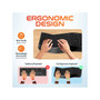 Delton G20 Wireless Ergonomic Computer Keyboard and Optical Mouse Combo, Black (DKMKITERG20-WB)