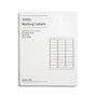 Baseline Laser/Inkjet Blank Address Labels, 1" x 2-5/8", White, 30 Labels/Sheet, 100 Sheets/Pack, 3000 Labels/Box (BL58260)