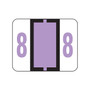 Smead BCCRN Color Coded Numeric Labels, 8, Lavender, 500/Roll (67378)