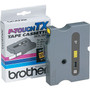 Brother P-touch TX-6311 Laminated Label Maker Tape, 1/2" x 50', Black On Yellow (TX-6311)